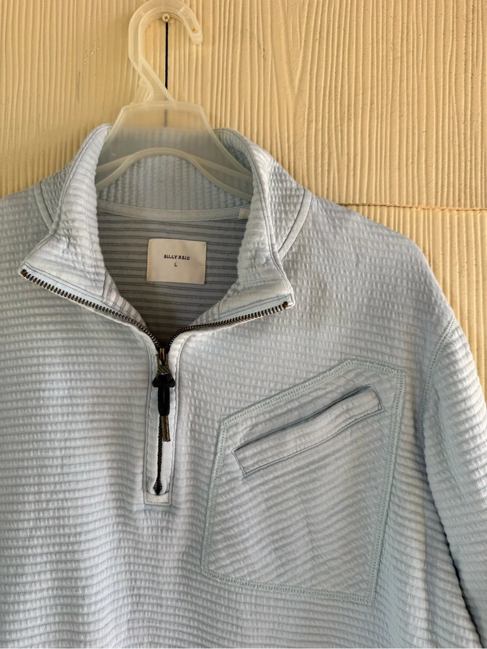 Quilted Half Zip Pullover Billy Reid